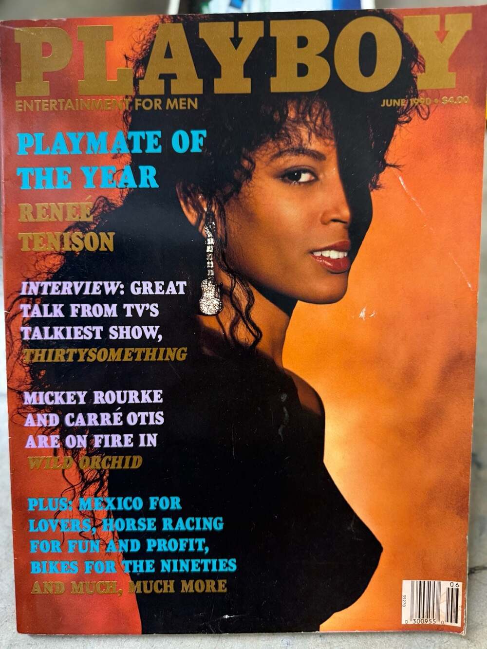 Vintage PLAYBOY Magazine Playmate Renee Tenison June 1990 Centerfold Included
